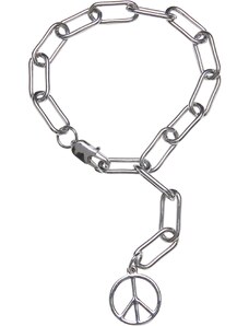 Urban Classics Accessoires Y Chain Peace Bracelet - Silver Color
