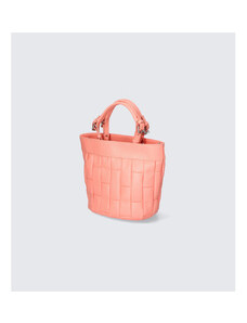 Manjša sodobna svetlo rožnata usnjena torbica za čez ramo Silvia Little VERA PELLE