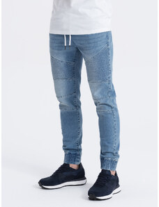 Ombre Clothing Moške hlače iz džinsa Andzisa modra V2 OM-PADJ - 0113