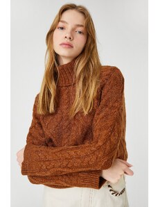 Koton ženski pulover za lase kamel