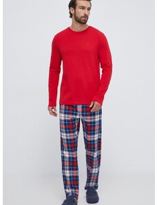 Pižama Tommy Hilfiger moška, rdeča barva
