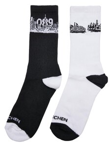 MT Accessoires Major City 089 Socks 2-Pack Black/White