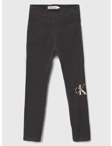 Otroške pajkice Calvin Klein Jeans siva barva