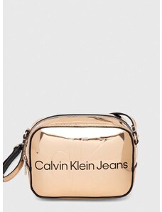 Torbica Calvin Klein Jeans oranžna barva