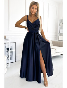 Numoco Ženska večerna obleka Juliet granatne