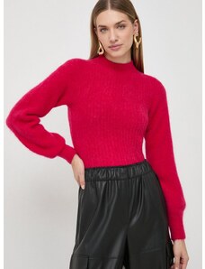 Volnen pulover Marella ženski, roza barva