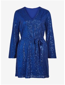 Blue women's dress VILA Viglitas Deep - Women