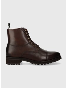 Usnjeni čevlji Polo Ralph Lauren Bryson Boot moški, rjava barva, 812754384001