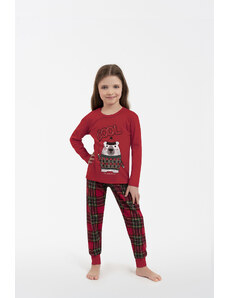 Italian Fashion Kids' pajamas Tess, long sleeves, long legs - red/print