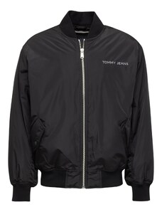 Tommy Jeans Prehodna jakna siva / črna
