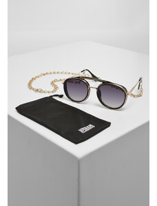 Urban Classics Accessoires Ibiza Sunglasses with Chain - Black