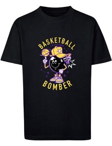 MT Kids Children's Basketball Bomber Jacket T-Shirt Black