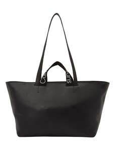 Calvin Klein Jeans Nakupovalna torba črna / off-bela