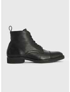 Usnjeni čevlji AllSaints Drago Boot moški, črna barva, MF561Z