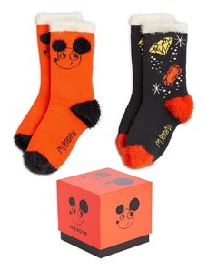Otroške nogavice Mini Rodini 2-pack oranžna barva
