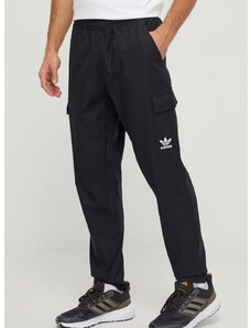 Bombažne hlače adidas Originals črna barva