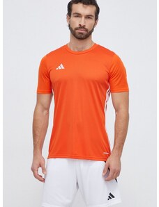 Kratka majica za vadbo adidas Performance Tabela 23 oranžna barva