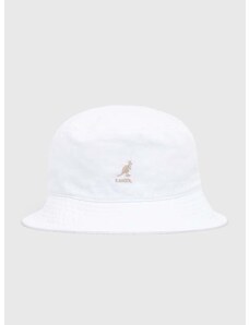 Bombažni klobuk Kangol Washed Bucket K4224HT WHITE bela barva