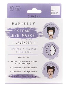Blazinice za oči Danielle Beauty Lavender Steam Eye Mask 5-pack