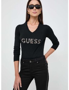 Pulover Guess ženski, črna barva