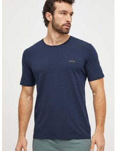 Majica lounge BOSS mornarsko modra barva