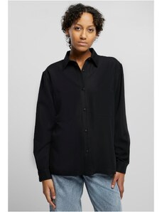 UC Ladies Women's oversized twill shirt black