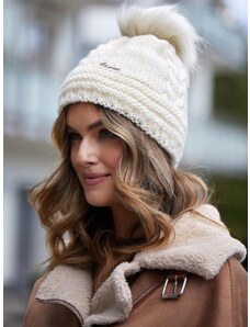 FASARDI Creamy women's cap for the winter
