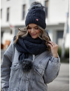 FASARDI Graphite winter set with scarf