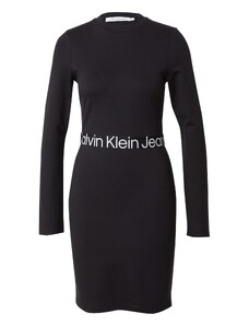 Calvin Klein Jeans Obleka črna / bela