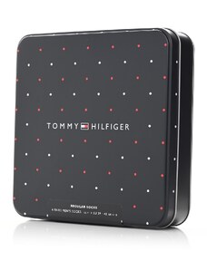 TommyHilfiger SOCK 4P TIN GIFT BOX STRIPE DOT