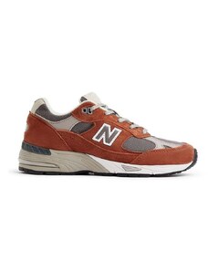 Superge New Balance W991PTY Made in UK rjava barva