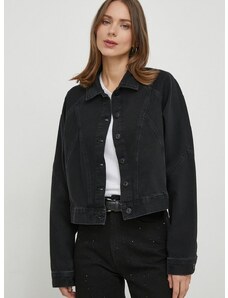 Jeans jakna Pepe Jeans ženska, črna barva
