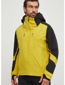 Smučarska jakna Descente Chester rumena barva