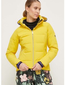 Smučarska jakna s puhom Descente Joanna rumena barva