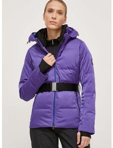 Smučarska jakna s puhom Descente Luna vijolična barva