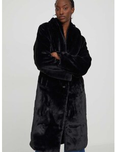 Plašč Abercrombie & Fitch ženski, črna barva