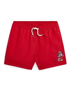 Otroške kopalne kratke hlače Polo Ralph Lauren rdeča barva