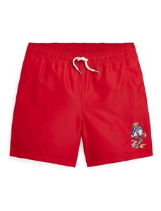 Otroške kopalne kratke hlače Polo Ralph Lauren rdeča barva