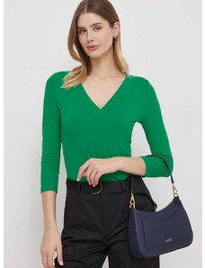Majica Lauren Ralph Lauren ženska, zelena barva