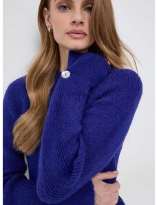 Pulover s primesjo volne Morgan ženski, vijolična barva