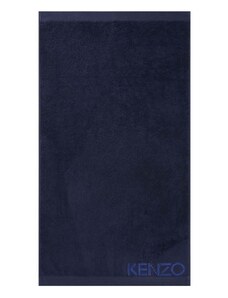 Velika bombažna brisača Kenzo Iconic Navy 92x150 cm