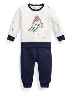 Trenirka za dojenčka Polo Ralph Lauren mornarsko modra barva