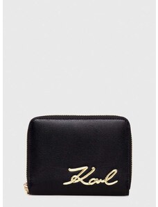 Denarnica Karl Lagerfeld ženski, črna barva