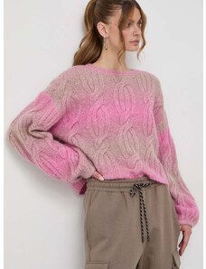 Volnen pulover Miss Sixty ženski, roza barva