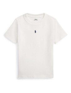 Otroška bombažna kratka majica Polo Ralph Lauren bela barva