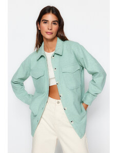 Trendyol Mint prevelika široka krojska jakna