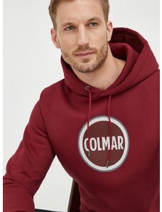 Pulover Colmar moška, rjava barva, s kapuco