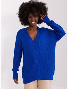 Fashionhunters Cobalt blue cardigan with buttons from RUE PARIS