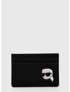 Etui za kartice Karl Lagerfeld črna barva