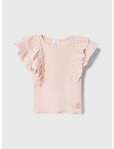 Otroška kratka majica Jamiks roza barva